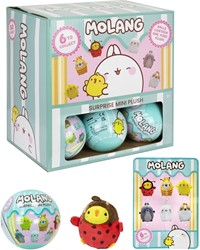 Molang capsule 90mm with plush 7.5cm 6 assorted in display (18)