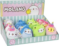 Molang Peluche 13cm + Bagclip assorttiis in display (12)