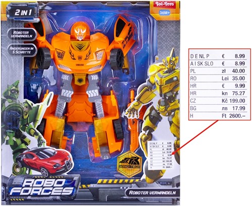 ROBOFORCES Wickelroboter 20,5cm Superauto 4-fach sortiert 24x28cm (Vorverkaufspreis 8,99 Euro)-2