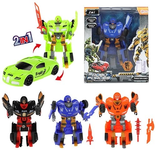 ROBOFORCES Wickelroboter 20,5cm Superauto 4-fach sortiert 24x28cm (Vorverkaufspreis 8,99 Euro)