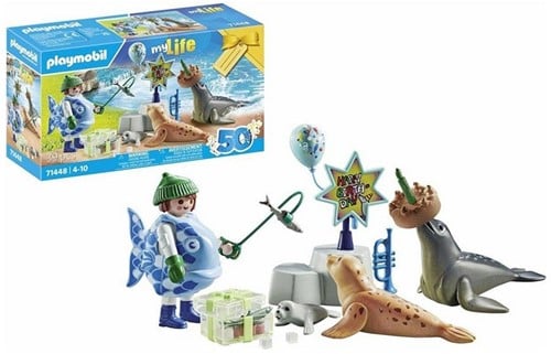 Playmobil My Life Coffret cadeau Nourrir les animaux 14x25cm