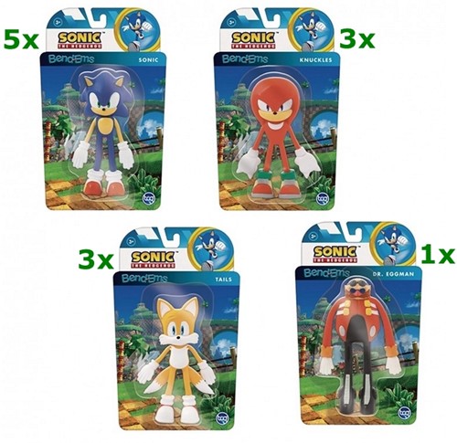 Sonic Bend-Ems 4 assorted 6"