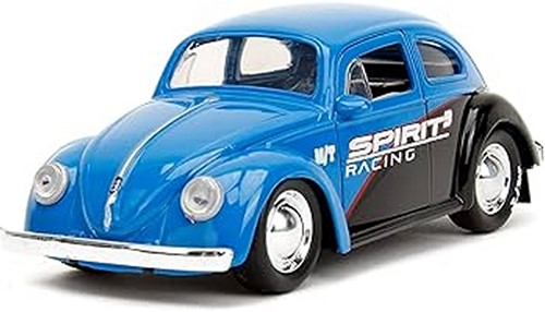 Die-Cast Punch Buggy '59 VW Beetle W/Gloves Blue 1/32 7,5x20cm-2