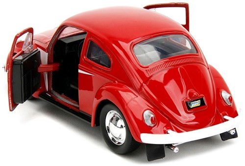 Die-Cast Punch Buggy '59 VW Beetle W/Gloves Red 1/32 7,5x20cm-3
