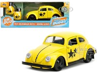 Die-Cast Punch Buggy '59 VW Beetle W/Gloves Yellow 1/32 7,5x20cm