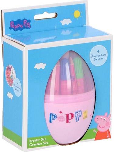 Peppa Pig Set de papelería en Huevo Sorpresa 13x17,5cm
