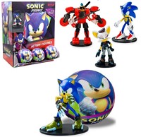 Sonic action figure 7,5cm assortitis in capsula 90mm in XL display 29,5x39cm (24)