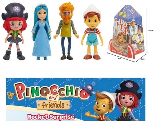Pinocchio and Friends Rocket Surprise in display 6x13,5cm