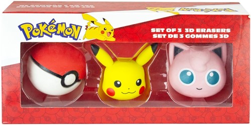 Pokemon 3D Erasers 3-Pack 16,5x7,8x4,3cm-2