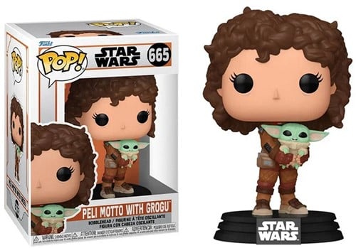 POP! Star-Wars Mandalorian Peli Motto & Grogu