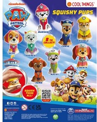 Capsula 65mm. Paw Patrol Squishy Pups