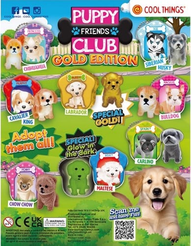 Capsule 50mm. Puppy Club The Best Gold Edition