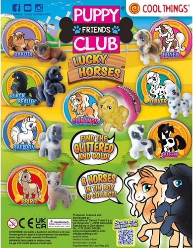 Capsule 50mm. Puppy Club Lucky Horses