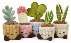 Jazwares Greenhouse Pluche Potplanten 16cm assorti in display (9)