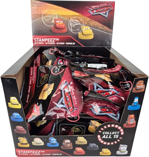 Stampeez Cars Blindpack 11,5x11,5cm 3D stempel assorti in display (30)