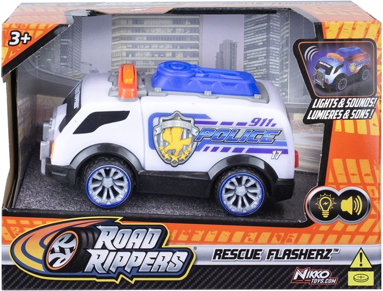 Road Rippers Rescue Train Nikko Road Rippers Rescue Flasherz voertuigen 2 assorti licht en geluid ...