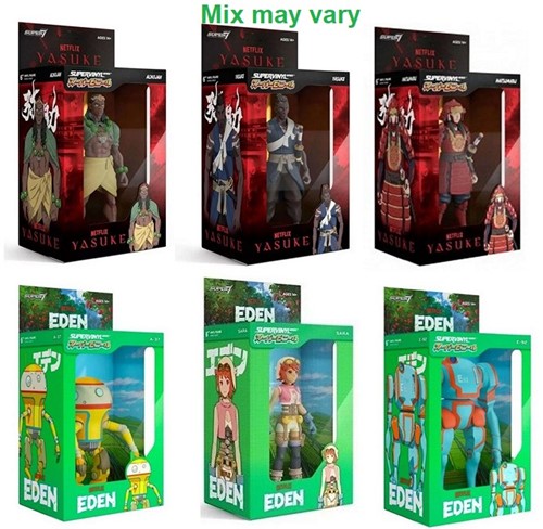 Netflix Yasuke / Eden Supervinyl action figure assorti 12x22cm