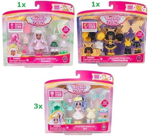 Royale High School Spirit Fashion Pack Puppe mit Zubehör 5 sortiert 20x22cm