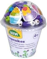 Simm Lena Perles en bois 170 pièces Cupcakes 10x11cm
