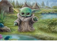 Disney Star Wars The Mandalorian Thomas Kinkade Puzzle 1000 teilig 27,5x37cm-2