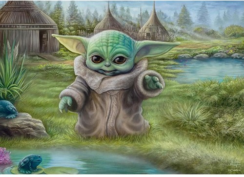 Disney Star Wars The Mandalorian Thomas Kinkade Puzzle 1000pcs 27,5x37cm-2
