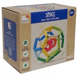 Schmidt Selecta houten speelgoed Space 12,5x14cm (Taal: Frans)