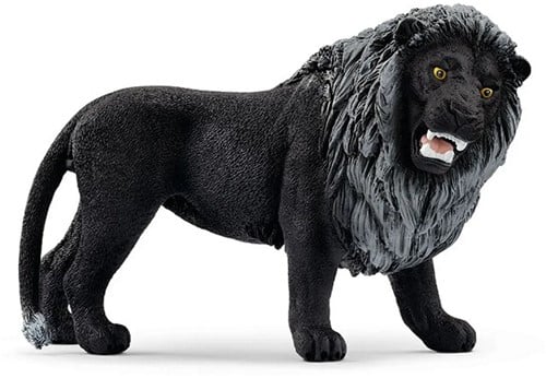 Schleich Wild Life Zwarte Leeuw Brullend 11cm