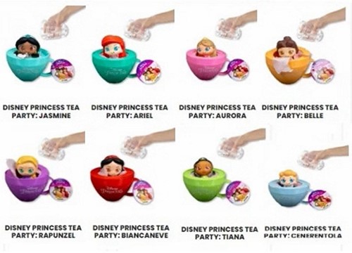 Disney Princess Tea Party Teacup 7x11,5cm wtih Squeeze 7cm assorted (French)-2