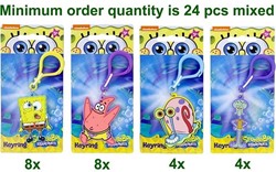 Spongebob Llavero 2D PVC 4 surtidos 7x15,5cm