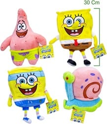 Spongebob Squarepants Peluche 4 assortis 30cm 