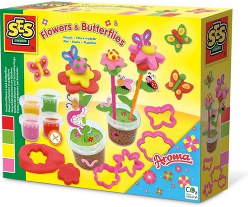 SES Flowers & Butterflies Play Dough 20x25cm