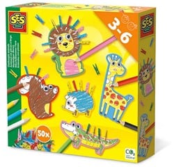 SES Creative Knutselset Wasknijper dieren 20x20cm