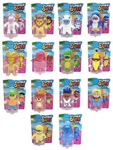 Stumble Guys Monsterflex Super Stetchy figuur 8 assorti 14,5x20,5cm