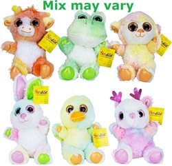 Sunkid Peluche Animaux Glitter Edition assortis 18cm