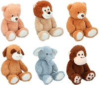 Sunkid Pluche dieren 6 assorti 70cm
