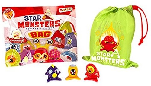 Star Monsters Blindbag 3 Star Monsters in zakje assorti 12x15cm