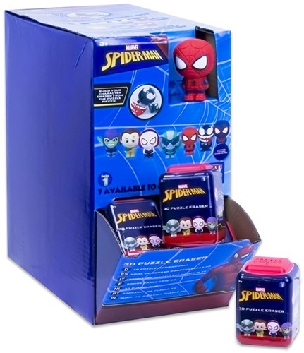 Marvel Spiderman Puzzle Palz 3D Puzzel Gum 7 assorti in display (24) 4,5x6cm