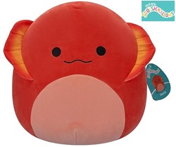 Squishmallows Maxie de Rode Frilled Hagedis Pluche 30cm