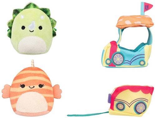 Squishmallows Micromallows Peluche 6,5cm 2-Pack + 2 Accessoires 18,5x19,5cm-3