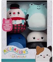 Squishmallows Micromallows Peluche 6,5cm 4-Pack 12,5x15cm