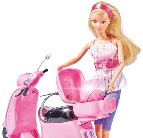 Steffi Love Chic City Scooter rosa con muñeca 32x32,5cm-3