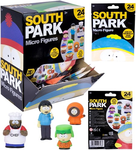 South Park Micro Figures 1-Pack im Blindbag 9,5x13cm im display