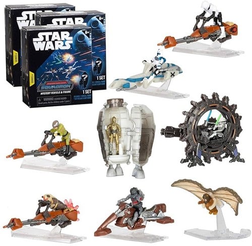 Star-Wars Micro Galaxy Mystery Vehicle & Figure Series 4 6,5x8cm im display (12)