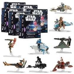 Star-Wars Micro Galaxy Mystery Vehicle & Figure Series 5 6,5x8cm in display (12)