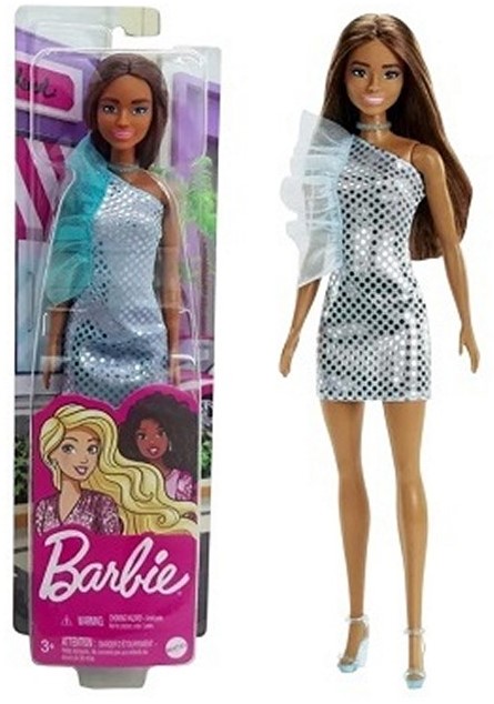 Barbie Doll with Glitter Dress 3 assorted 10x32.5cm Barbie Doll with Glitter Dress 3 assorted 10x32.5cm