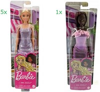 Barbie Muñeca con Vestido Brillante 2 Surtido 10x32.5cm