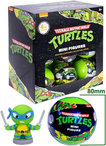 Teenage Mutant Ninja Turtles Capsule 80mm + Mini Figure 2"/5cm in display (18)