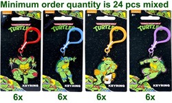 Teenage Mutant Ninja Turtles Llavero 2D PVC 4 surtidos 7x15,5cm