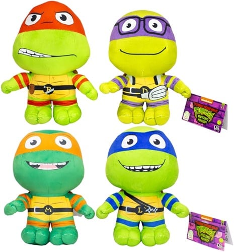 Teenage Mutant Ninja Turtles Soft Velboa Pluche Lil Bodz 4 assorti 28cm 