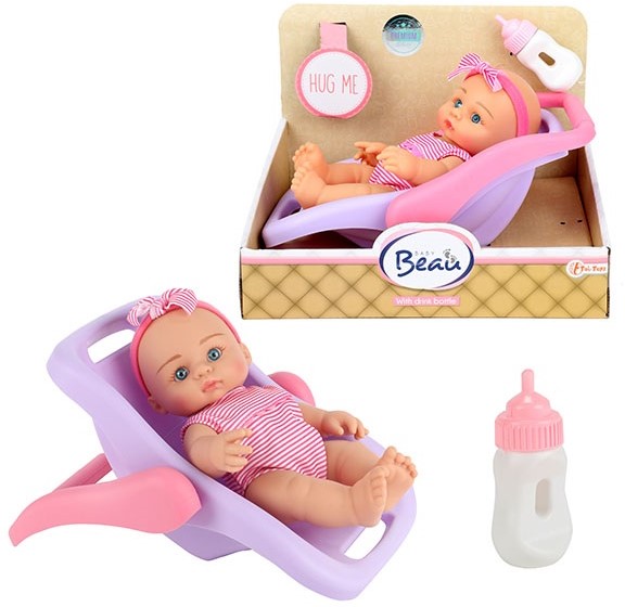Bebe Poupee Au Siege Bebe 18cm